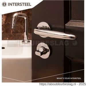 Intersteel Living 0199 deurkruk Sigaar op rozet verdekt diameter 49x7 mm chroom - R26000247 - afbeelding 6