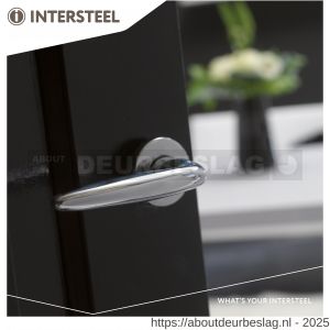 Intersteel Living 0199 deurkruk Sigaar op rozet verdekt diameter 49x7 mm chroom - R26000247 - afbeelding 4