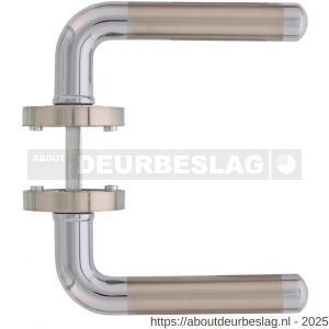 Intersteel Living 1683 deurkruk Agatha op rozet verdekt diameter 52x10 mm met nokken chroom-nikkel mat - R26000300 - afbeelding 2