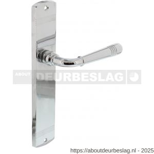 Intersteel Living 1705 deurkruk Helena op schild afgerond 235x45 mm blind chroom - R26004955 - afbeelding 1