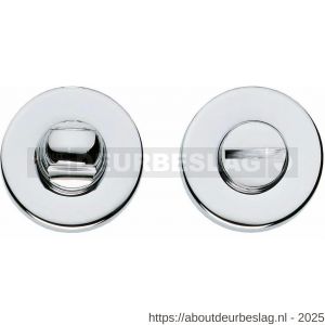 Intersteel Living 3156 WC-sluiting verdekt diameter 50x8 mm met stift 8x8 mm chroom - R26007625 - afbeelding 1