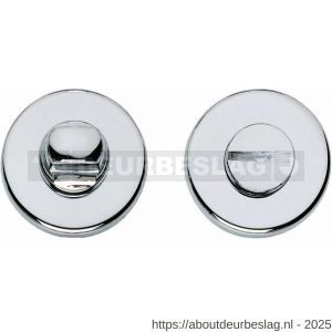 Intersteel Living 3186 rozet toilet- en badkamersluiting rond verdekt kunststof chroom 8 mm - R26002672 - afbeelding 1