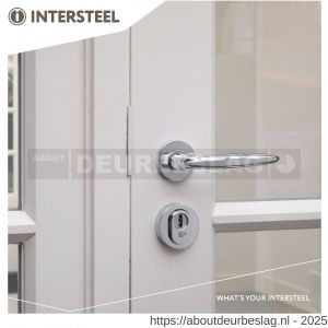 Intersteel Living 3751 SKG3 veiligheidsrozetten rond verdekt diameter 55x12 mm profielcilindergat met kerntrekbeveiliging chroom - R26007703 - afbeelding 4