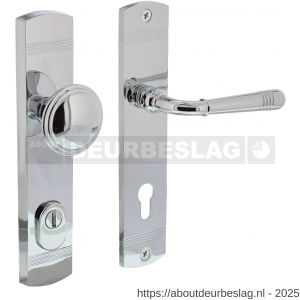Intersteel Living 3778 voordeurbeslag Helena 239x50 mm knop-kruk profielcilindergat 92 mm met kerntrekbeveiliging chroom - R26010216 - afbeelding 2