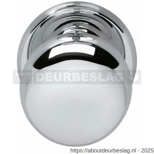 Intersteel Living 3930 voordeurknop zwaar diameter 70 mm op achterplaat diameter 75 mm chroom - R26001016 - afbeelding 1