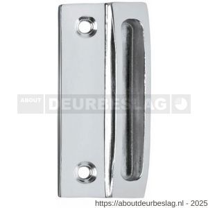 Intersteel Living 5615 sluitplaat met kom 70x30 mm chroom - R26007711 - afbeelding 1