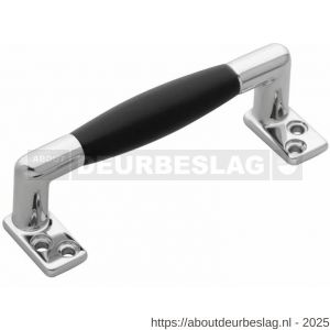 Intersteel Living 5616 handgreep recht ebbenhout 108 mm chroom - R26005033 - afbeelding 1