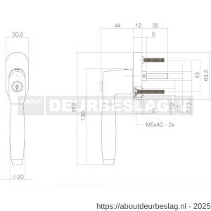 Intersteel Living 6616 raamkruk Ton 400 afsluitbaar op ovaal rozet chroom - R26003783 - afbeelding 2