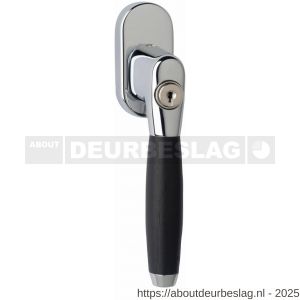 Intersteel Living 6616 raamkruk Ton 400 afsluitbaar op ovaal rozet chroom - R26003783 - afbeelding 1