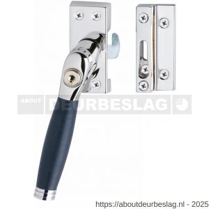 Intersteel Living 6616B SKG* afsluitbare raamsluiting links Ton 222 chroom-ebbenhout compleet - R26003806 - afbeelding 1