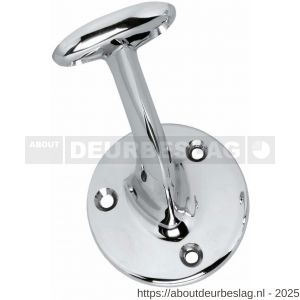 Intersteel Living 7245 leuninghouder opschroevend vlak verchroomd - R26003958 - afbeelding 1