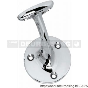 Intersteel Living 7245 leuninghouder opschroevend hol verchroomd - R26007781 - afbeelding 1