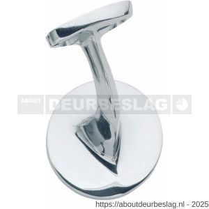 Intersteel Living 7245 leuninghouder blinde achterplaat vlak zadel chroom - R26007782 - afbeelding 1