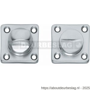 Intersteel Living 3183 WC-sluiting 38x38x5 mm met stift 8x8 mm chroom mat - R26007627 - afbeelding 1