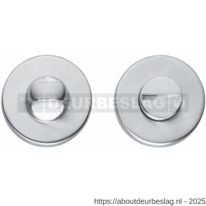 Intersteel Living 3186 WC-sluiting verdekt diameter 49x7 mm met stift 8x8 mm chroom mat - R26007624 - afbeelding 1