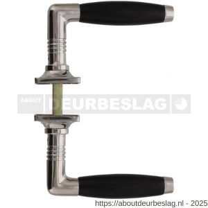 Intersteel Living 0378 deurkruk Ton basic met rozet 38x38x6 mm nikkel-ebbenhout - R26006726 - afbeelding 3
