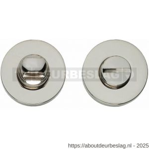 Intersteel Living 3156 WC-sluiting verdekt diameter 50x8 mm met stift 8x8 mm nikkel - R26002692 - afbeelding 1