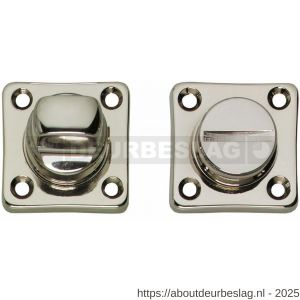 Intersteel Living 3183 WC-sluiting 38x38x5 mm met stift 8x8 mm nikkel - R26007633 - afbeelding 1