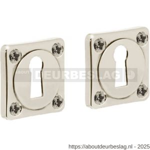 Intersteel Living 3183 sleutelrozetten 38x38x5 mm nikkel - R26011125 - afbeelding 1