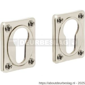 Intersteel Living 3183 cilinderrozetten 47x37x5 mm nikkel - R26011126 - afbeelding 1