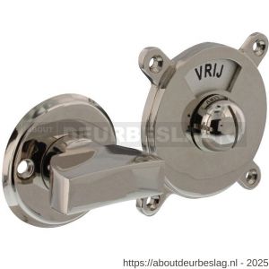 Intersteel Living 3702 WC-sluiting Degeorge met 8 mm stift en tekst vrij-bezet nikkel - R26009097 - afbeelding 1