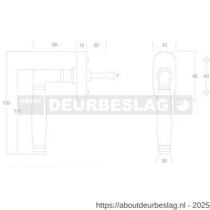 Intersteel Living 6051 raamkruk Ton 222 nikkel-ebbenhout - R26007721 - afbeelding 2