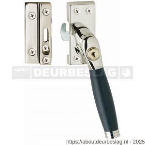 Intersteel Living 6616A SKG* afsluitbare raamsluiting rechts Ton 222 nikkel-ebbenhout compleet - R26007740 - afbeelding 1