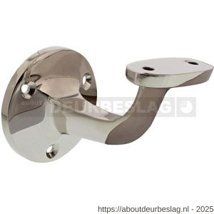 Intersteel Living 7245 leuninghouder opschroevend vlak zadel nikkel - R26003982 - afbeelding 2