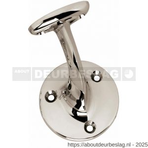 Intersteel Living 7245 leuninghouder opschroevend hol zadel nikkel - R26003981 - afbeelding 1