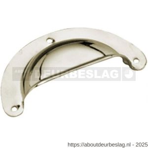 Intersteel Living 8810 schelpgreep 73x33 mm vernikkeld - R26007838 - afbeelding 1