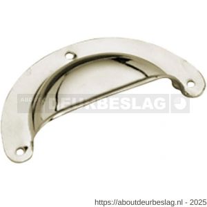 Intersteel Living 8810 schelpgreep 96x43 mm vernikkeld - R26007839 - afbeelding 1