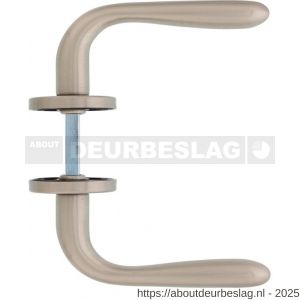 Intersteel Living 0195 deurkruk Jupiter op rozet verdekt diameter 49x7 mm nikkel mat - R26007326 - afbeelding 2