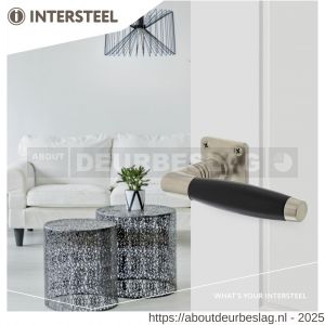 Intersteel Living 0237 deurkruk Ton basic met rozet 38x38x6 mm nikkel mat-ebbenhout - R26007001 - afbeelding 3