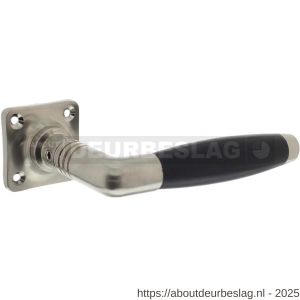 Intersteel Living 0237 deurkruk Ton basic met rozet 38x38x6 mm nikkel mat-ebbenhout - R26007001 - afbeelding 1