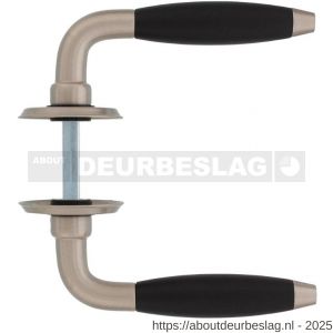 Intersteel Living 0421 deurkruk Antonnet met rozet diameter 50x5 mm nikkel mat-ebbenhout - R26008101 - afbeelding 2