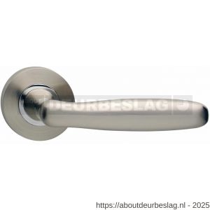 Intersteel Living 1692 deurkruk Bjorn op rozet verdekt diameter 52x10 mm met nokken nikkel mat - R26000448 - afbeelding 1