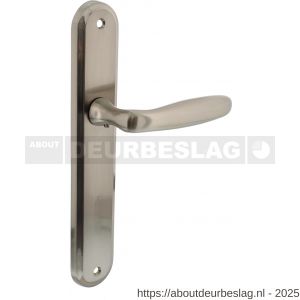 Intersteel Living 1692 deurkruk Bjorn op schild ovaal 242x43 mm blind nikkel mat - R26005105 - afbeelding 1