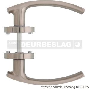 Intersteel Living 1696 deurkruk William op rozet verdekt diameter 52x10 mm met nokken chroom-nikkel mat - R26000406 - afbeelding 2