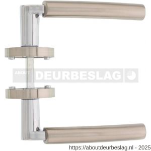 Intersteel Living 1700 deurkruk Bryan op rozet verdekt diameter 52x10 mm met nokken chroom-nikkel mat - R26005137 - afbeelding 2