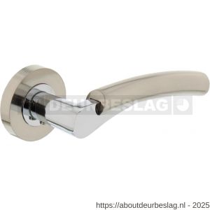 Intersteel Living 1700 deurkruk Bryan op rozet verdekt diameter 52x10 mm met nokken chroom-nikkel mat - R26005137 - afbeelding 1