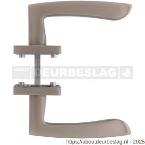 Intersteel Living 1714 deurkruk Dean op rozet verdekt 55x55x10 mm met nokken chroom-nikkel mat - R26005156 - afbeelding 2