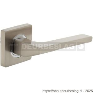 Intersteel Living 1715 deurkruk Ben op rozet verdekt 55x55x10 mm met nokken chroom-nikkel mat - R26005164 - afbeelding 1