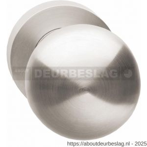 Intersteel Living 2126 knop 212600 rond centraal vast op ronde rozet 7 mm nok met stift M10/8x89 mm nikkel mat - R26001968 - afbeelding 1