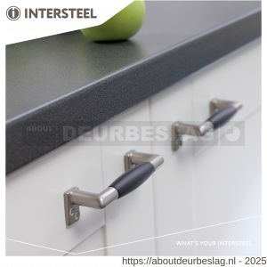 Intersteel Living 5616 handgreep recht ebbenhout 108 mm nikkel mat - R26004588 - afbeelding 3