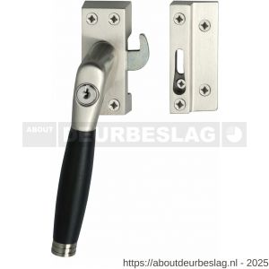 Intersteel Living 6616B SKG* afsluitbare raamsluiting links Ton 222 nikkel mat-ebbenhout compleet - R26003828 - afbeelding 1