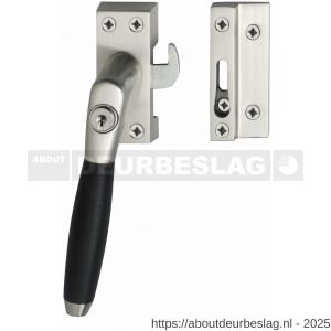 Intersteel Living 6616B SKG* afsluitbare raamsluiting links Ton 400 nikkel mat-ebbenhout compleet - R26003826 - afbeelding 1