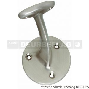 Intersteel Living 7245 leuninghouder opschroevend hol nikkel mat - R26007791 - afbeelding 1