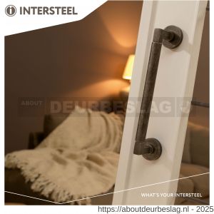 Intersteel Living 4261 greep Baustil 250 mm op rozet oud grijs - R26001985 - afbeelding 3