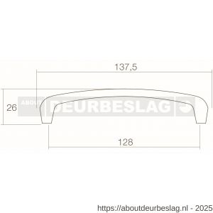 Intersteel Living 8756 greep motief bloem 128 mm grijs - R26004425 - afbeelding 2