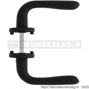 Intersteel Living 0053 deurkruk Merredin met rozet verdekt diameter 50x7 mm met nokken zwart - R26009110 - afbeelding 2